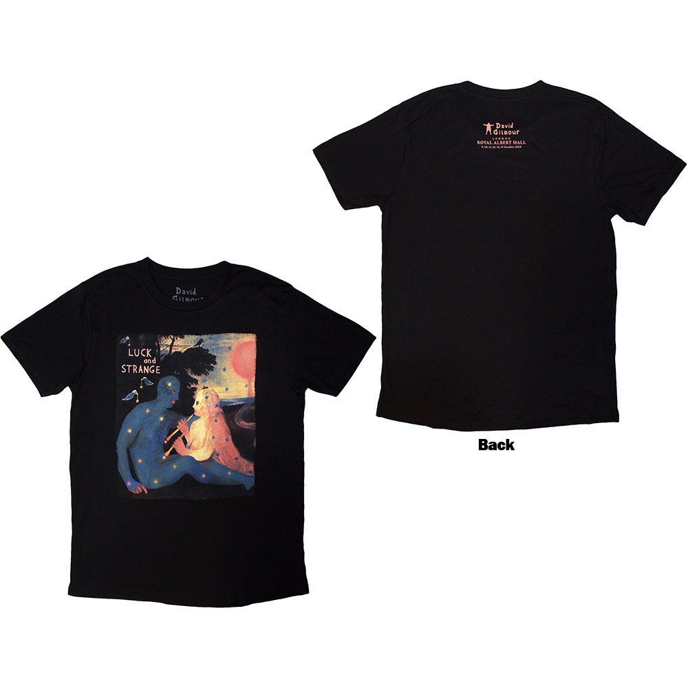 David Gilmour - Luck & Strange London 2 Heren Tshirt - Zwart